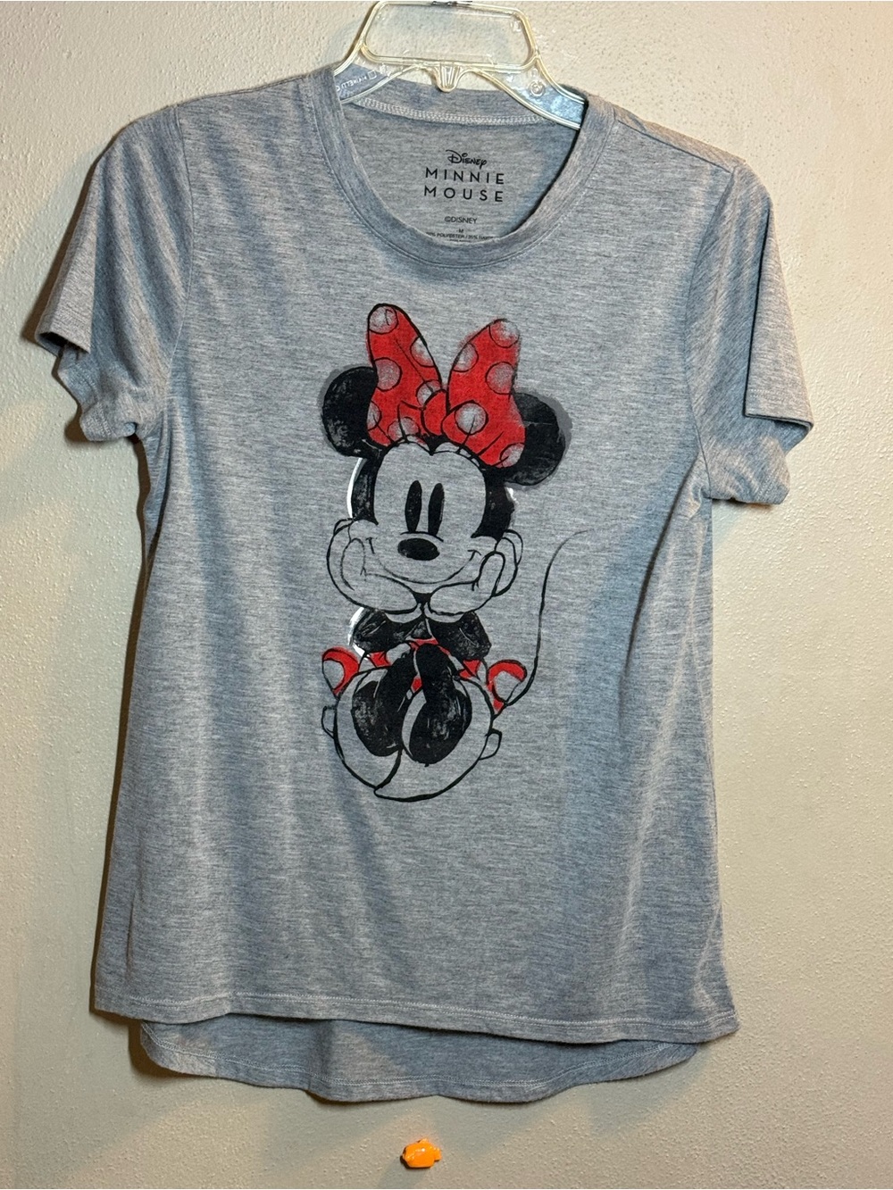 Disney Minnie Mouse Gray T Sz Medium